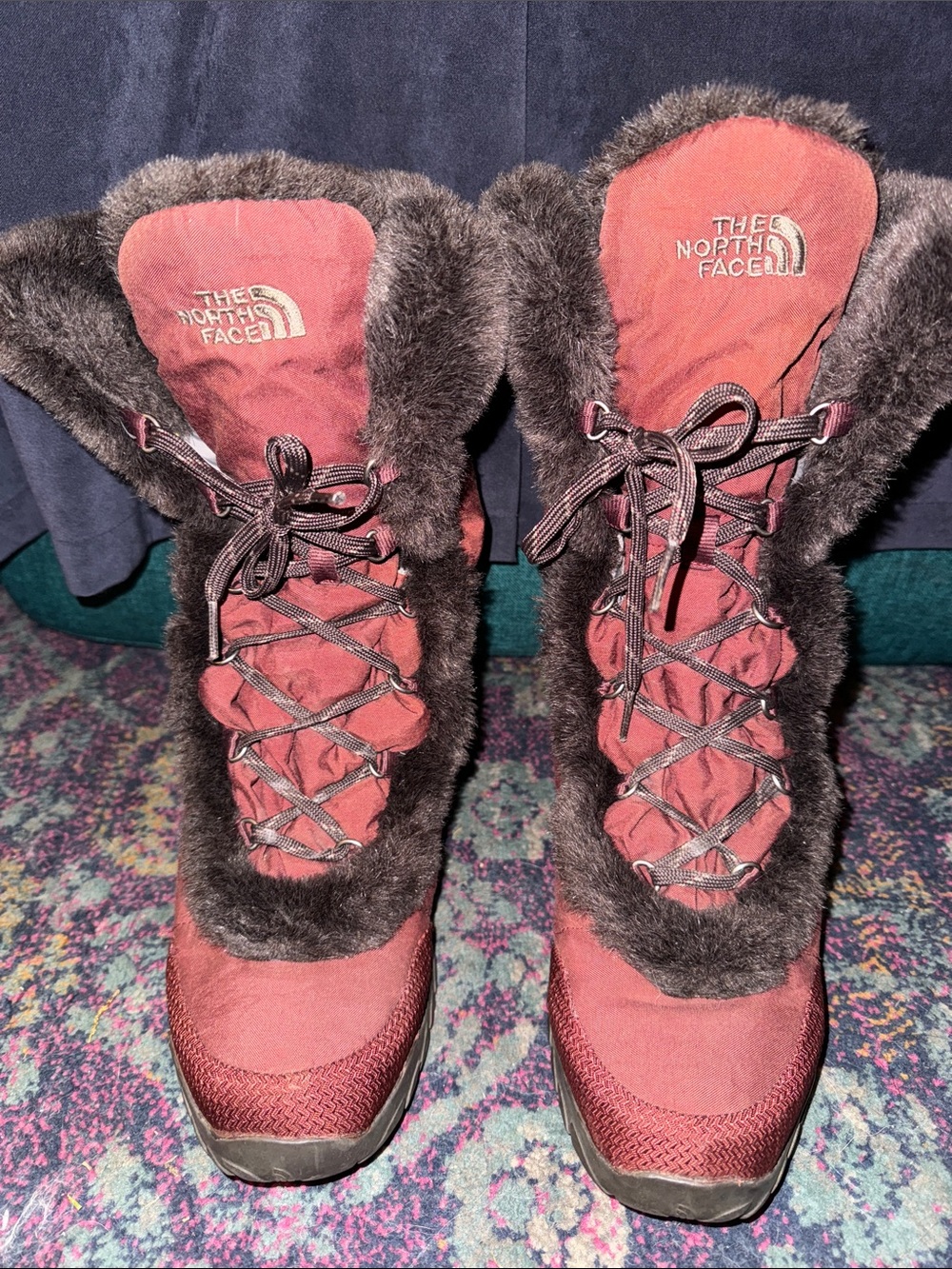 The North Face Fur Puffer Quilted
Goose Down Nuptse Boots